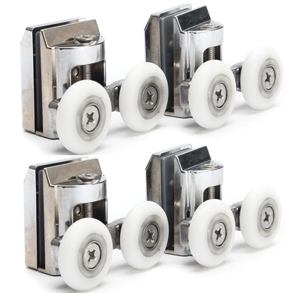 Dusjdorrulle Dusjskyvedørruller 23mm Utbyttbar Lagring Nylon Sinklegering
