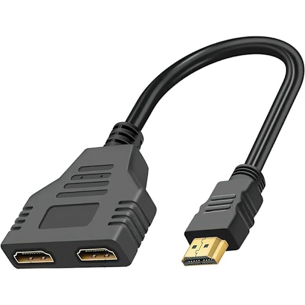 HDMI-distributör, HDMI HDMI-duplicatorkabel för att dubblera HDMI FEMALLE SPLITTER HDMI-omvandlare HDMI Höghastighets Ultra HDMI HDMI DIRECTOR-KABEL