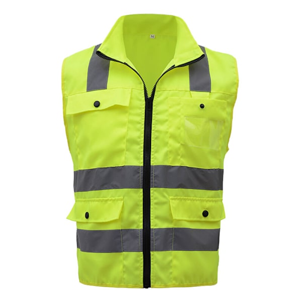 Høj synlighed refleksvest SFVEST Multi-POCHE Refleksvest Arbejdstøj Sikkerhedstøj dag nat motorcykel cykling vest advarsel w