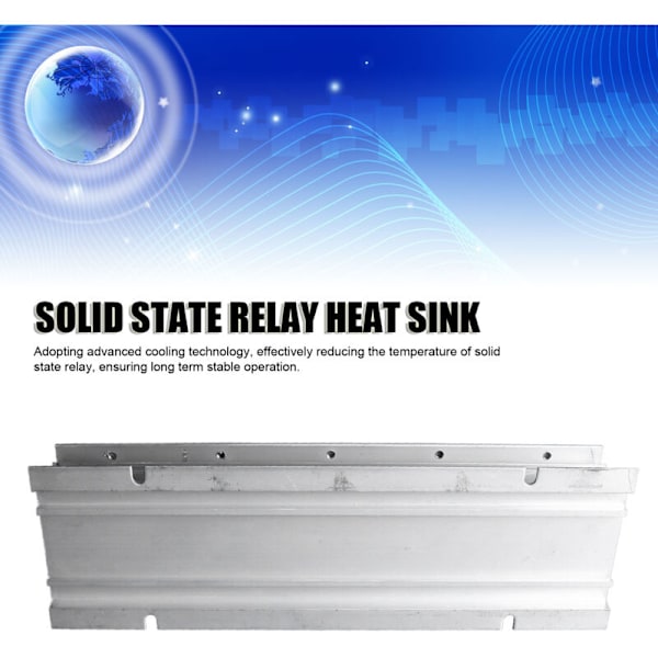 Enkeltfaset SSR termisk dissipator kølende statisk relæ med højeffektiv termisk dissipation i aluminium