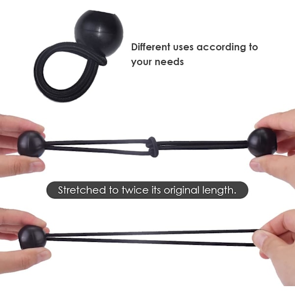 15cm, 50 Bungee Bungee Bungees, Tarp Tensioners for Pavilions, Camping, Tent Ropes, Curtain Extensions