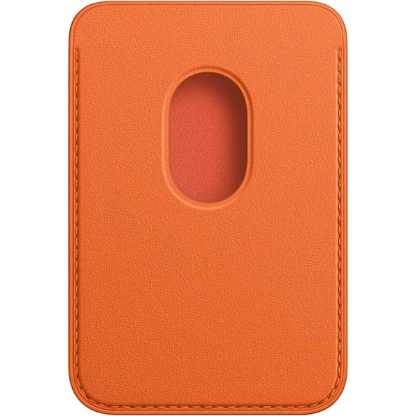 Apple Læderkortholder med MagSafe til iPhone - Orange