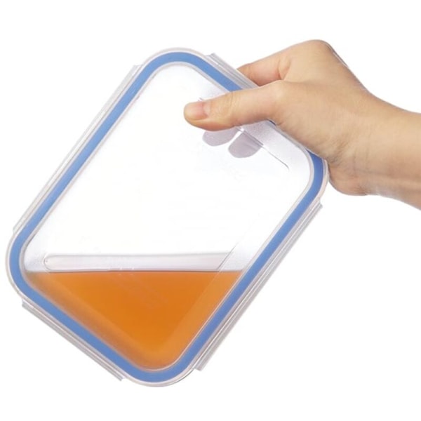 （16,4x11,7x5,8cm） 1 del transparent mikro-renderbar transparent fruktförvaringslåda, plastförvaringslåda, vattentät förseglingslåda i kylskåpet, c