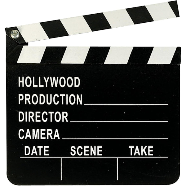 3 stk. Hollywood filmklap, sort