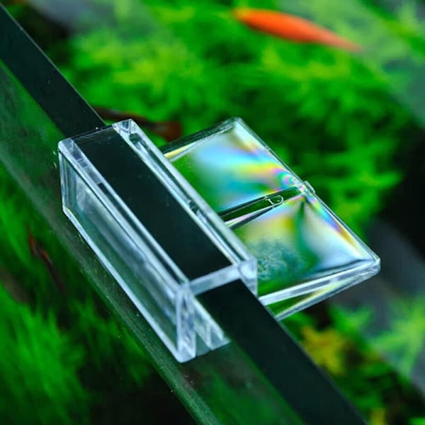 Akvarium akryl akvarium täckclips, 8 delar, transparent glastäckclips stöd för akvarium, universella lockclips för akvarier utan kant (8