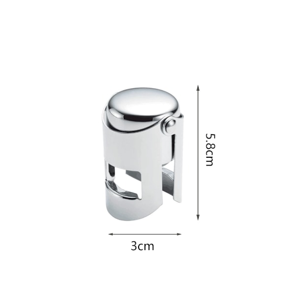 3 vinkorkar (silver)
