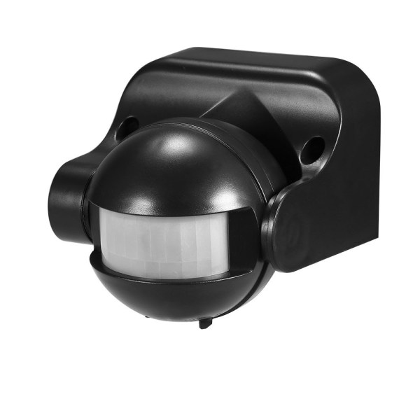 Stor infraröd sensorknapp 220V-240V 180 graders vinkel svart