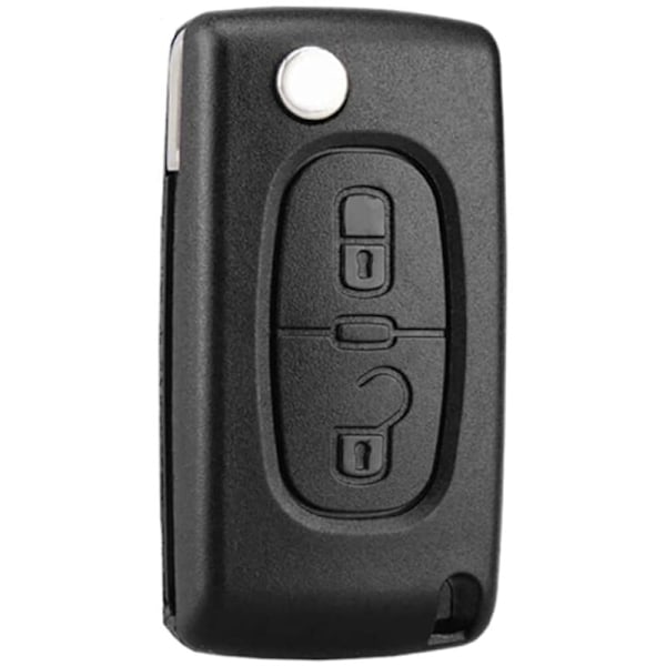 2 CE0536 CE0536 CE0536 Sammenleggbart klaffskall for Peugeot 207 307 308 407 408 3008 5008 Citroen C2 C4 C4 C5 C6 C8 (2 knapper, CE0536)