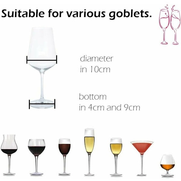 1 rum 4 rækker hængende glasholder med metal vinglasstøtte under møbler, sort