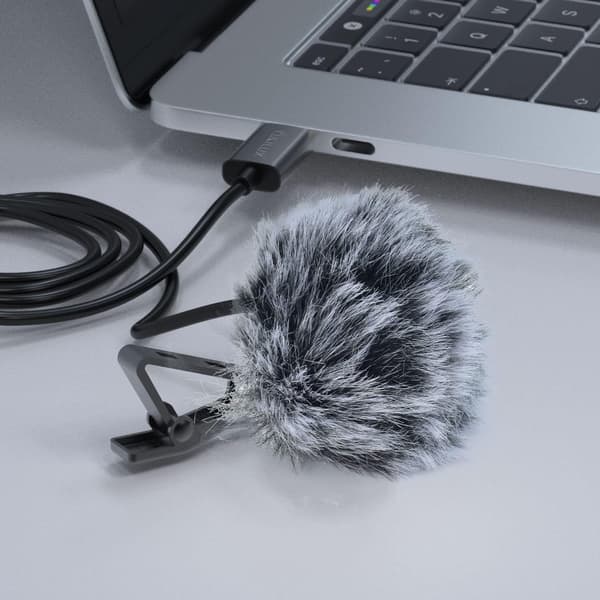 Vindmuff (Död katt) för lavalier-slipsmikrofon, utomhus lurvig vindruta för miniklämma MIC, 6-pack