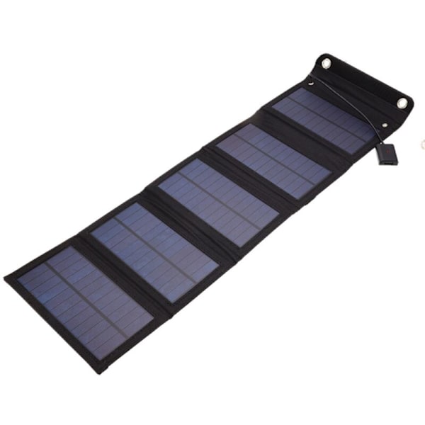 Foldbar taske med solpanel 15W/5V, fleksibelt foldbart solcellepanel til mobiltelefon, velegnet til udendørs campingplads, vandreture, trekking
