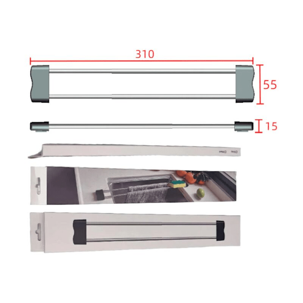 Porte Speed ​​Sink Kjøkken, Speed ​​Porte, Oppvaskkum, Kjøkkenvask Møbler, 1 rom, slitesterk, uttrekkbar, egnet for kjøkkenvasken, rengjør en