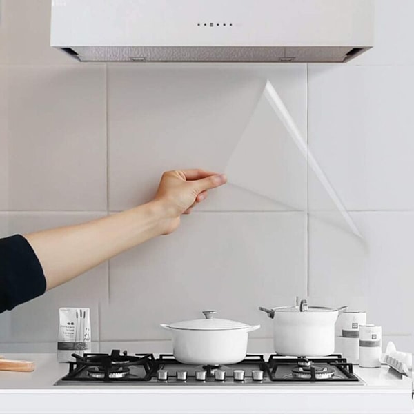 Hode Liimakalvo Liimautuva Tapettitarra Tapetti 40cm × 3m Läpinäkyvä Kirjakalvo Vedenpitävä Vettä Suojaava Seinämaalaus Vesikaluste