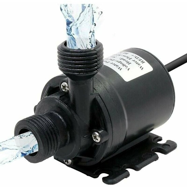 Sirkulasjonspumpe DC 12V 800L/H 5M Vannsirkulasjonssystem amfibisk pumpe Høy ytelse lav ytelse 4 punkter Børsteløs DC Boost