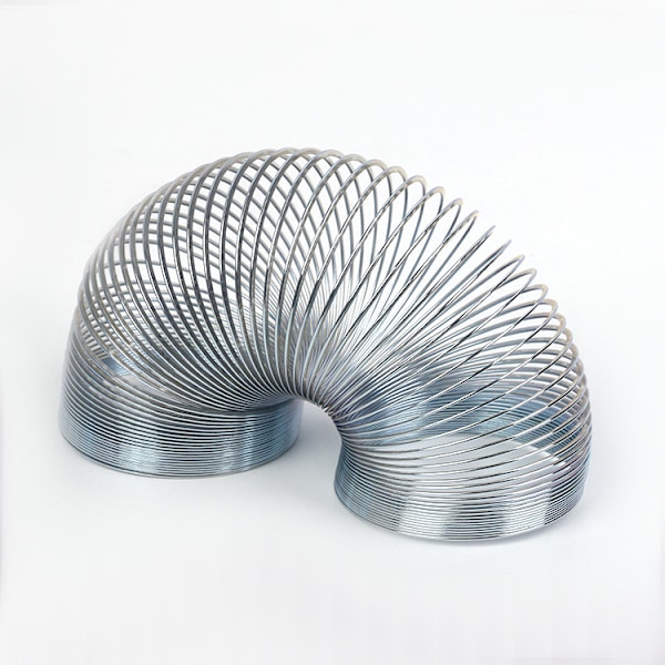 Alkuperäinen jousikävelylelu, 5,8 * 4,6 cm halkaisijaltaan oleva metallijousilelu, fidget-lelu