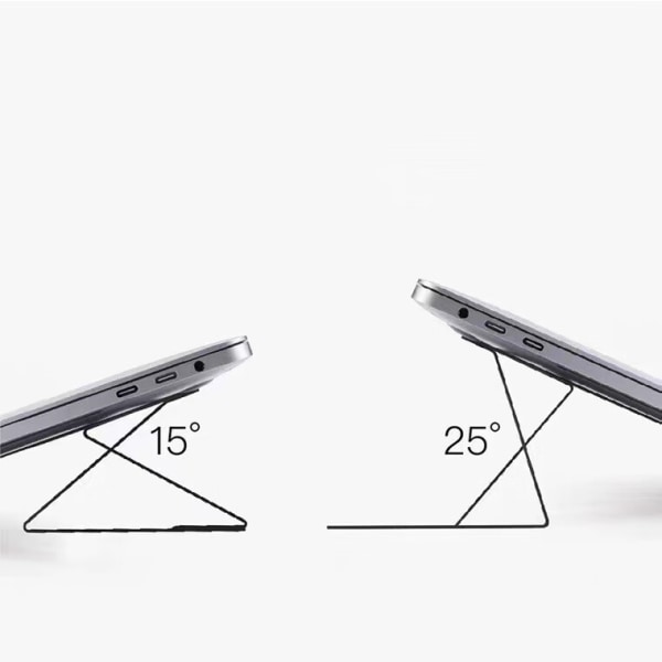 Grå - Foldbar Stativ Bærbar Stativ Flad Letvægts Bærbar Stativ Magnetisk Musemåtte til Tablet Bærbar Macbook iPad (1 stk)