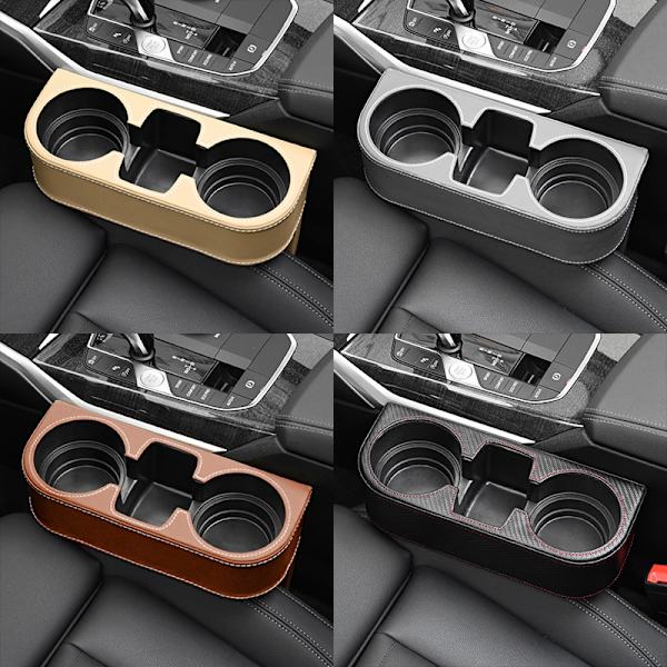 Mus over billedet for at zoome Læder Bil Kopholder 28 * 20,7 cm Kopholder vCar Universal Kopholder Opbevaring Bil Organizer Kopholder Bil Drikkeholder