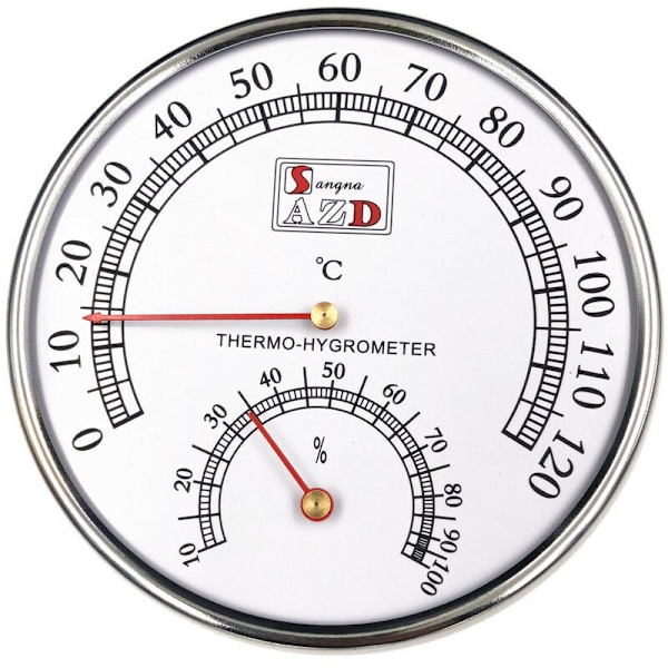 Hygrometertermometer för bastu, Celsiusmätare för verkstäder, pool, SPA-lager tillbehör från Sauna 12,5cm