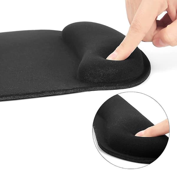 Musematte, gelspilltastatur og musehåndleddsstøtte matte, ergonomisk minneskum håndledd