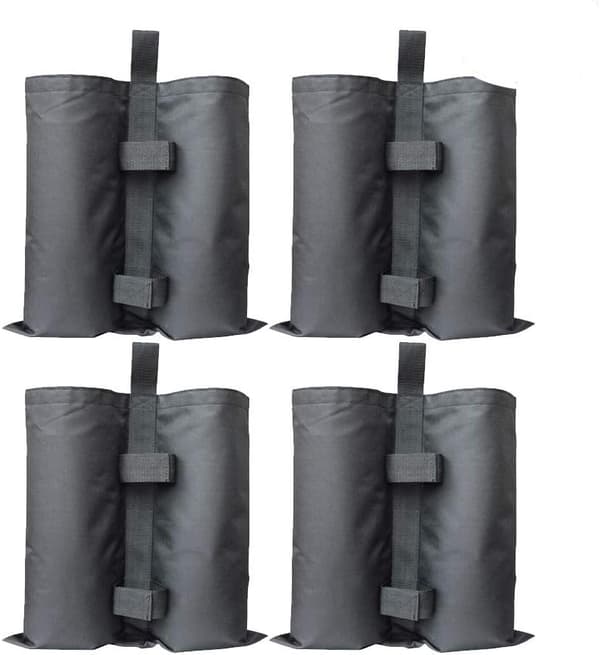 4-pack viktfickor för paviljong, tunga vikter, industriell kvalitet, tunga vikter, benvikter, benvikter, solskyddstält, solskydd