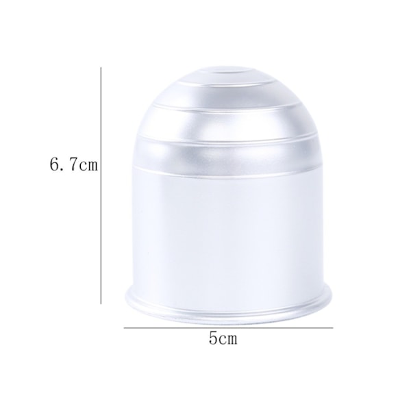 2 kugletræk dæksel 55 mm - sølv