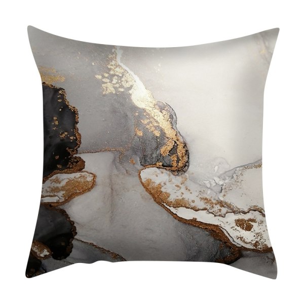 Set om 4 kuddfodral, kuddfodral 45x45cm kuddfodral dekorativa soffkuddfodral för sovrum, soffa, stol, säng, trädgård (marmorstruktur)