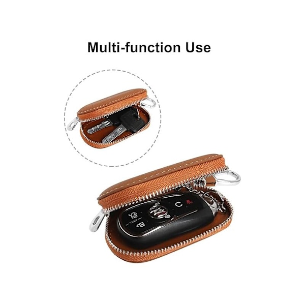 Nyckelhållare, Nyckel Key Pu Clef Clear Cle Clear Wirdler med dragkedja, Key Porte Pour Men Porte