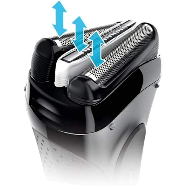Reservedele til barberhoved kompatibel med Bra-un serie 3 modeller 3000s, 3010s, 3040s, 3050cc, 3070cc, 3080s, 3090cc - 32B