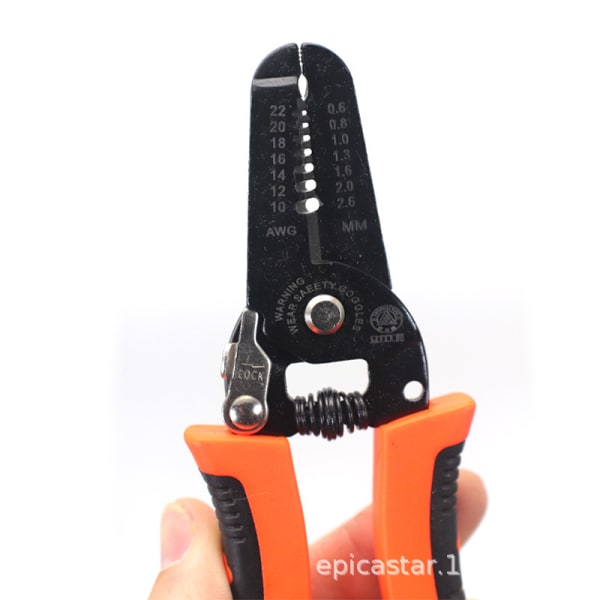 Wire Stripper, Wire Stripper, Kabelskærer, Multifunktionskrimper, Wire Stripper Cutter Tool, Vedligeholdelseselektriker, Loop Design