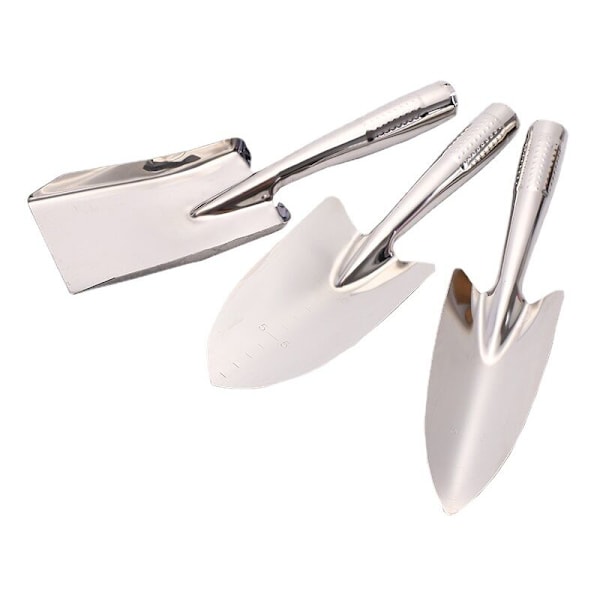 Sett med hageredskaper, 3 deler rustfritt stål hageredskaper med håndspade, spiss spade, håndgaffel, bærekraftige hageredskaper for menn og