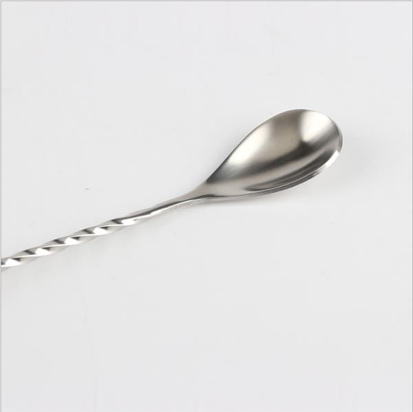 Cocktailskje med integrert muddler, rustfritt stål, 26 cm