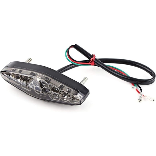 Takavalo Derbi Sendaan, jossa jarruvalo moottoripyörään, 12V 15 LED moottoripyörän jarruvalo takana, takavalo ATV Dirt Bike Universal Smoking Fi