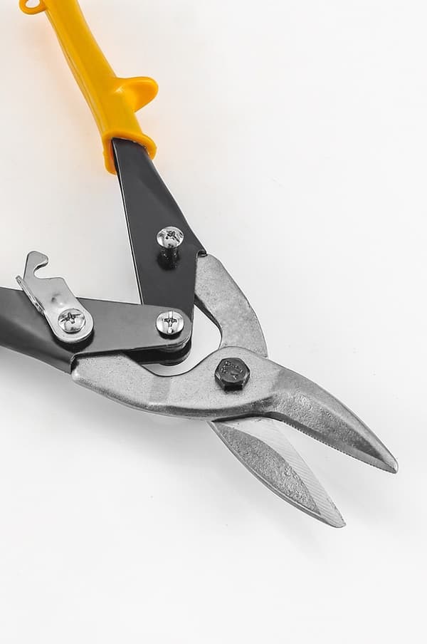 10 tommer Aviation Tin Snips, lige snit, kraftig metalkutter til skæring af plademetal, kromvanadiumstål