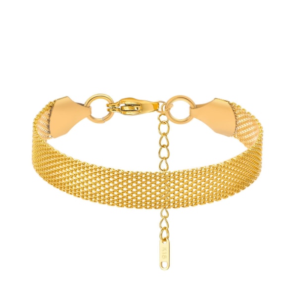 Titanium Steel Mesh Bracelet Width 10MM Women's Gold Bracelet Single Product Accessories