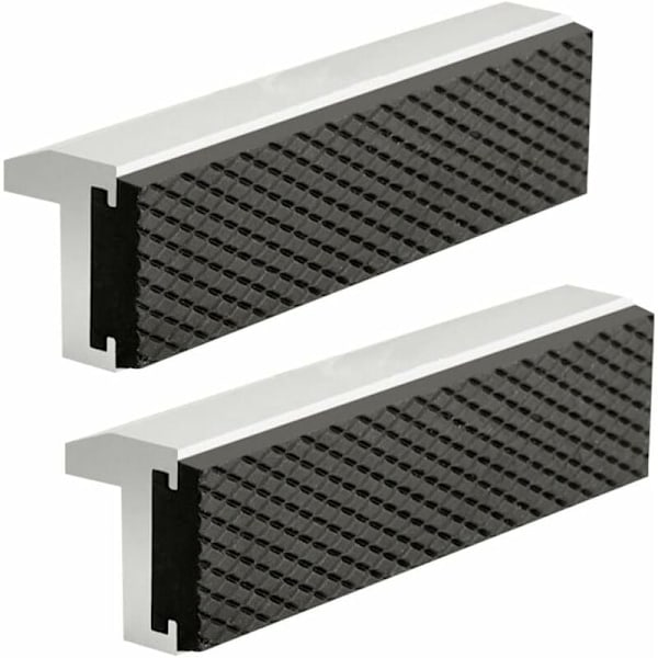 2 st Skyddande käftar för ändamål, reservkäftar i aluminium med magneter för extra flexibla käftar gummi i aluminiumlegering från 125 mm tillbehör för tryck pl