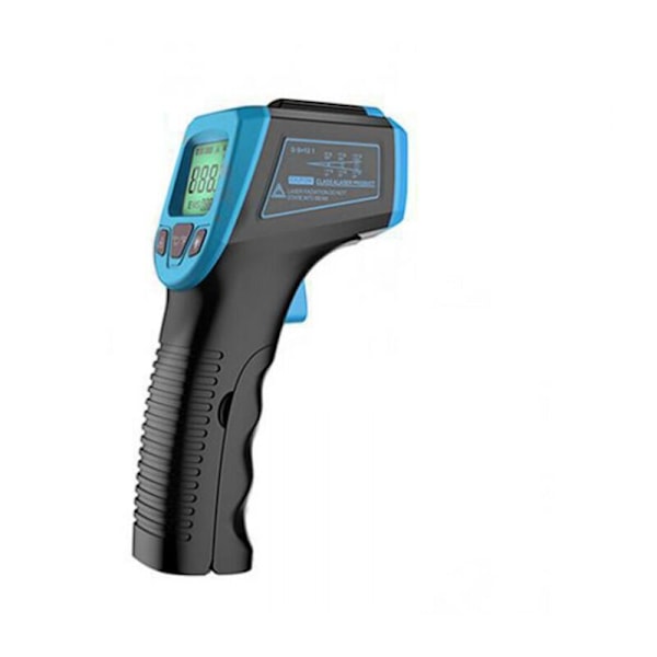 Blåt termometer infrarødt, Temperaturpistol Numerisk Laser Uden Kontakt -58 ° F Til 1112 ° F (-50 ° C Til 600 ° C) med LCD-skærm