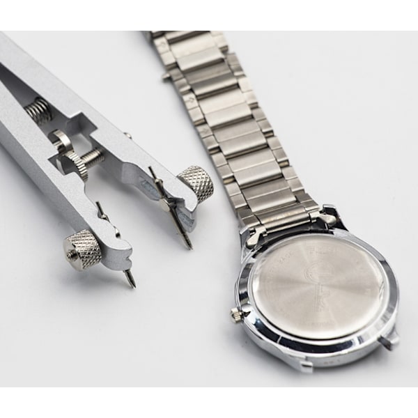 Silver Watch Band Tång, Fjäderstångstång Watch Band Tång Verktyg Legering Stål Watch Band Remover för att ta bort och