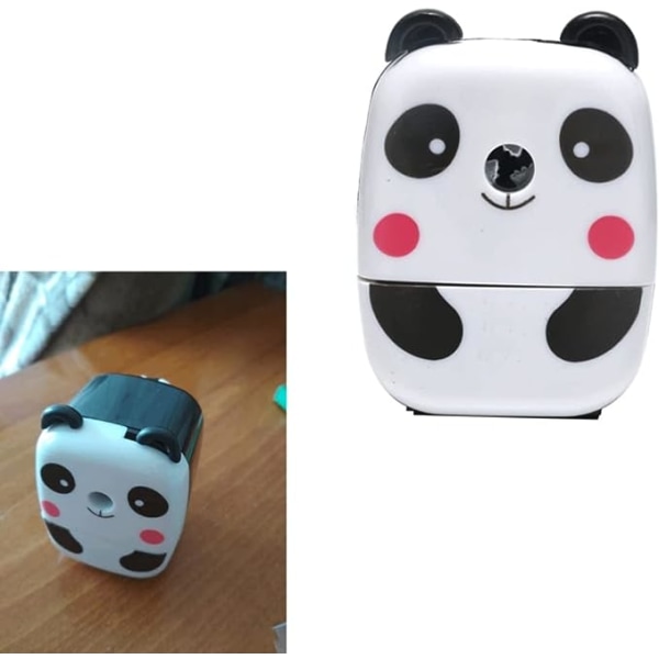 Pandan muotoinen käsikäyttöinen kynän teroitin Paperitarvikkeita Cute Rot