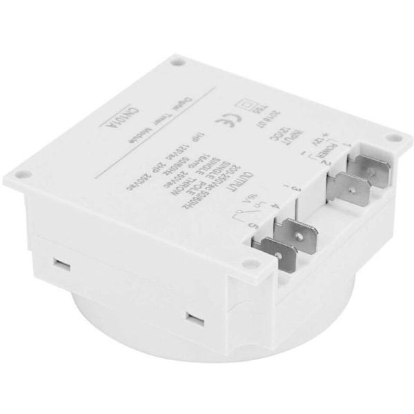 12V Mini LCD Digitaalinen LCD-ohjelmoija Virta viikoittainen rele Digitaalinen ajastin työmatkan ohjaus valkoisella vedenpitävällä kannella