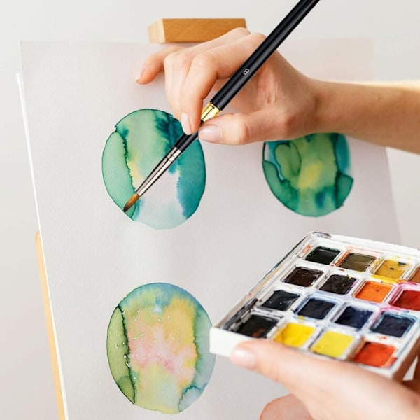 7 matkasiveltimen sarja akvarellipakkaus Watercolor Pinch Ronde Broken Watercolor Watercolor Voyage of Artist Broans akvarelleille, akryylimaaleille, guassille