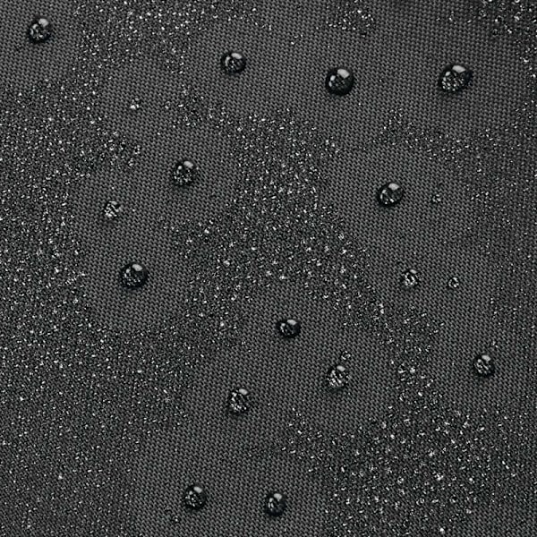 Duschdraperi, vattentätt duschdraperi i polyester med förstärkt fåll, tvättbart badrumsdraperi 180,0 cm x 200,0 cm, svart