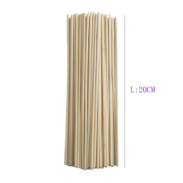 Bambustång tillväxtstöd för små bonsaiplantor DIY vinranka 3mm 20cm 50st