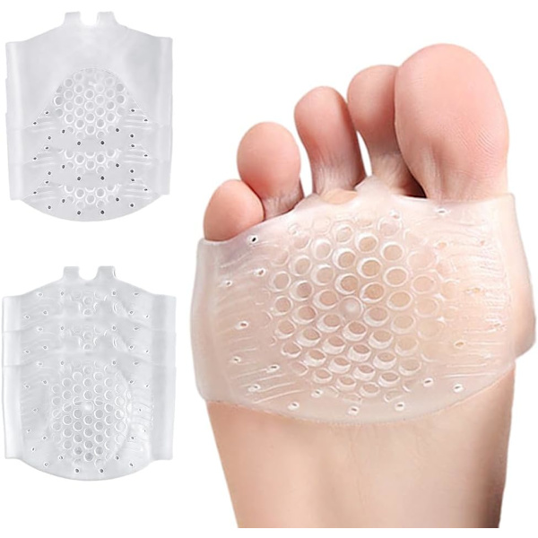 3 par metatarsal dynor för kvinnor och män, silikon metatarsal dynor, mjuka silikon fotdynor bollar, uppgraderade förtjockade återanvändbara silikon metatarsal