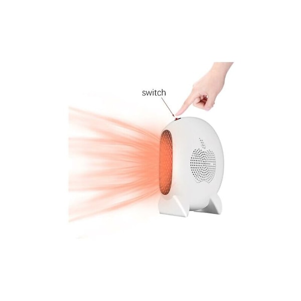 Utrymmesvärme, Tyst bärbar elektrisk värme, Bärbar elektrisk keramisk fläktvärmare liten mini radiator för skrivbord, sovrum, m