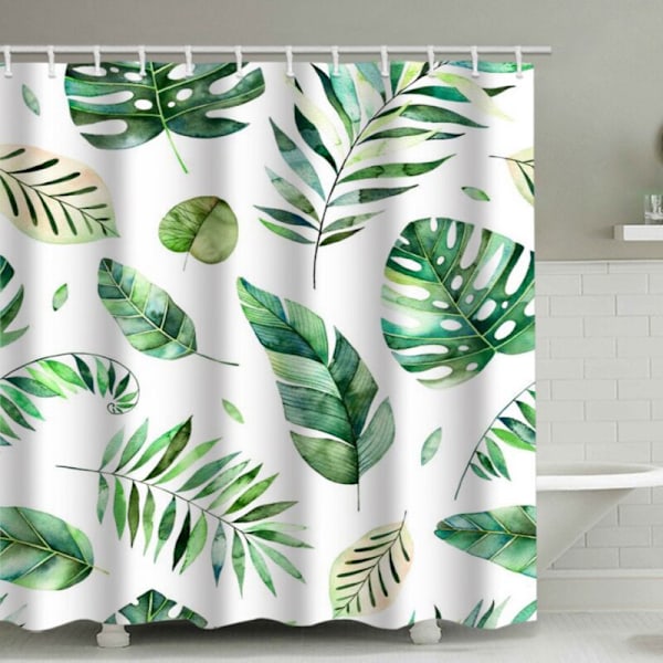 Duschdraperi 120x180 cm Draperier Resistent Ord -resistent i polyestertyg 3D Badkarsdraperier med krokar duschdraperier för hus badrum ho