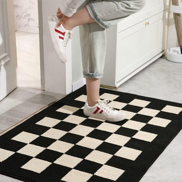 Dörrmatta inomhus, halkfri, vattenabsorberande, fläckavvisande entrématta för entré, uteplats 50x80cm