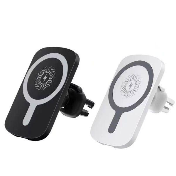 Magnetic Car Wireless Charger - For Apple 13 iphone12 Magnetic Wireless Charging (White)