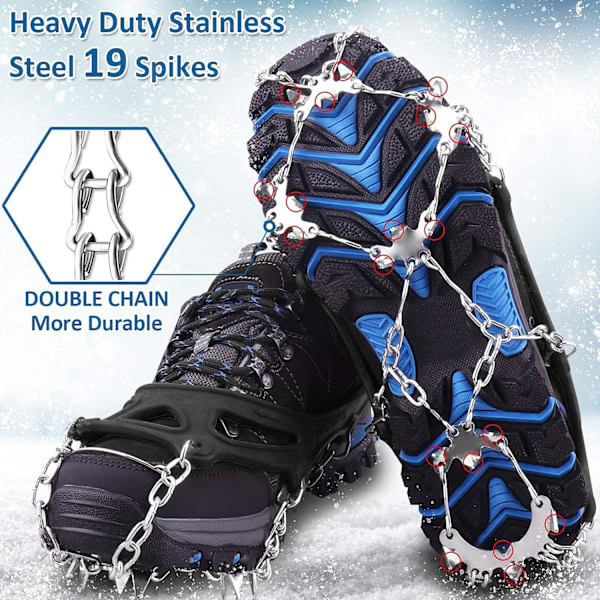 Ice Cleats Raki Traction, 19 sztuk