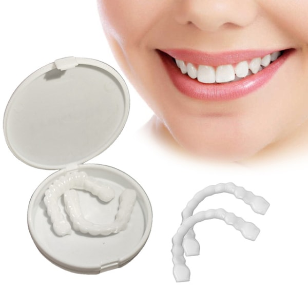 Sett med 2 kosmetisk silikon Perfect Smile Comfort Fit Flex tenner V