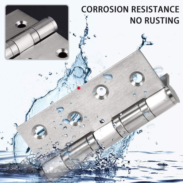 Lengde 10mm Bredde 7,5mm-Dørhengsel i rustfritt stål, 2 stk Dørhengsler Folding Hengsler Rustfritt Stål Hengsler Tykkelse 1,75mm Hengsel, for Innvendig Massiv